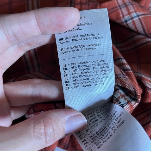 Fjallraven Fjallglim Stretch Long Sleeve Shirt - Women's Size S - Orange - Picture 6 of 9